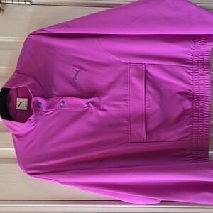 PUMA BRAND SIGNATURE WOMEN'S PURPLE PULLOVER LIGHTWEIGHT  JACKET SIZE LARGE